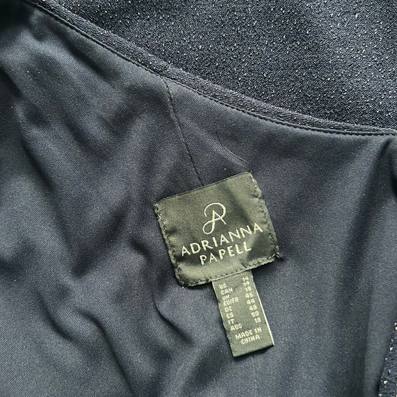 Adrianna Papell Asymmetrical-Neck Gown - 14 - Picture 3 of 5